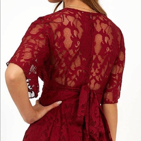 Showpo. Red Lace Romper NWT - Picture 7 of 8